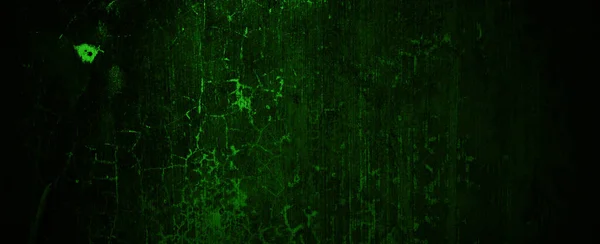 Green Wall Grunge Texture Dark Green Black Cement — Stock Photo, Image