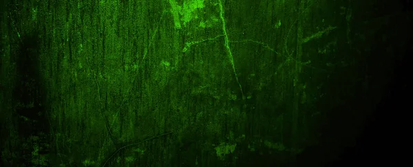 Green Wall Grunge Texture Dark Green Black Cement — Stock Photo, Image
