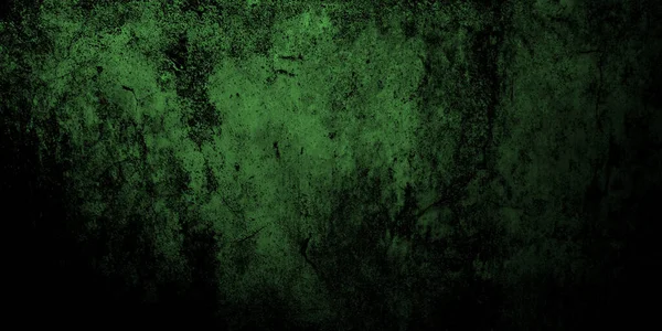 Dark Green Shabby Walls Scary Cement Texture — Stock Photo, Image