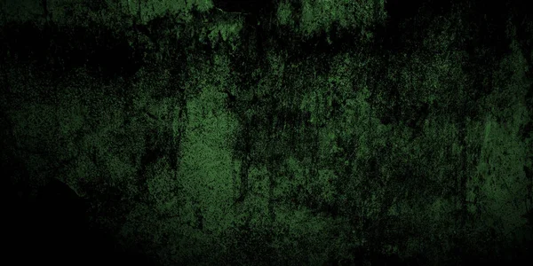 Dark Green Shabby Walls Scary Cement Texture — Stock Photo, Image