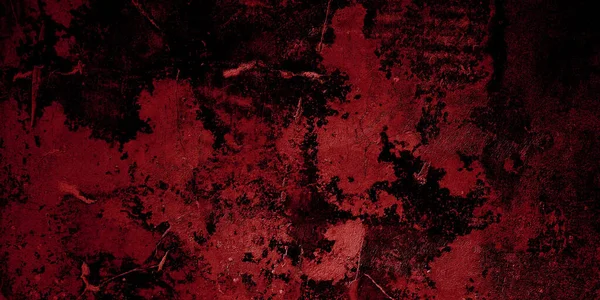 红色和黑色的恐怖背景 深红纹理混凝土 — 图库照片