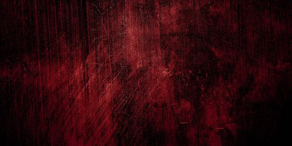 赤と黒の恐怖の背景 ダークグランジレッドテクスチャコンクリート — ストック写真