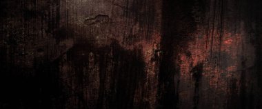 Koyu Grunge ve Tırmalanmış Duvar Arkaplan Dokusu