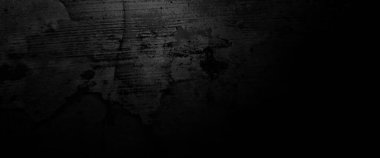 Korku Çimento dokusu. Korkunç bir geçmişi var. Duvar Betonu Yaşlı siyah