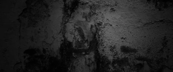 Horror Cement Texture Grunge Scary Background Wall Concrete Old Black — Stock Photo, Image