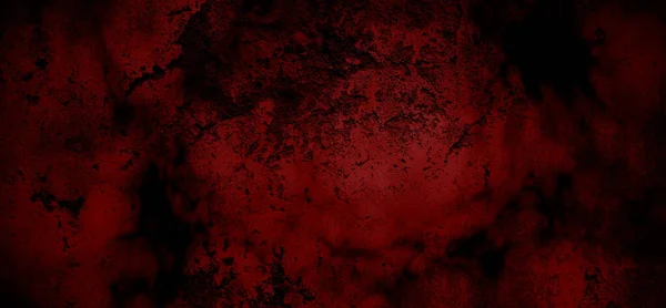 Donker Cement Horror Enge Achtergrond Donker Grunge Rode Textuur Beton — Stockfoto