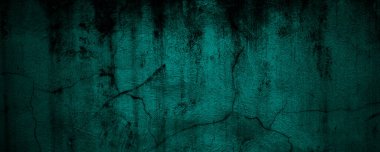 Korkunç kirli beton duvar.