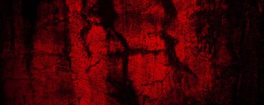 Korkunç kirli beton duvar.