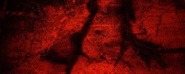 Korkunç kirli beton duvar.