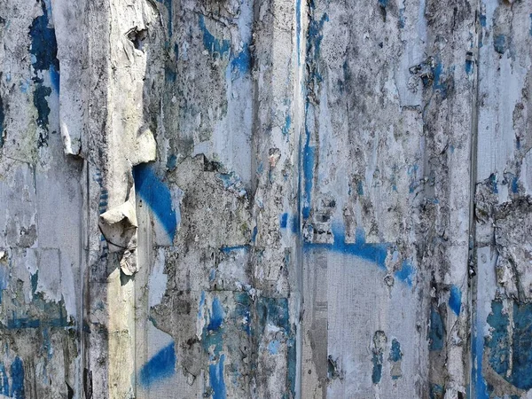 Oude Posterpapier Resten Muur Voor Achtergronden Graffiti Aan Muur Grunge — Stockfoto