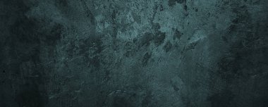 Arka plan için koyu mavi çimento dokusu. Korkunç çimento