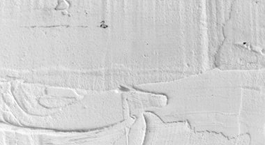 Gri beton duvar dokusu, beyaz alçılı duvar dokusu veya arka plan, dağınık sokak duvarı.