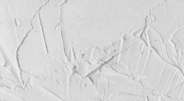 Gri beton duvar dokusu, beyaz alçılı duvar dokusu veya arka plan, dağınık sokak duvarı.