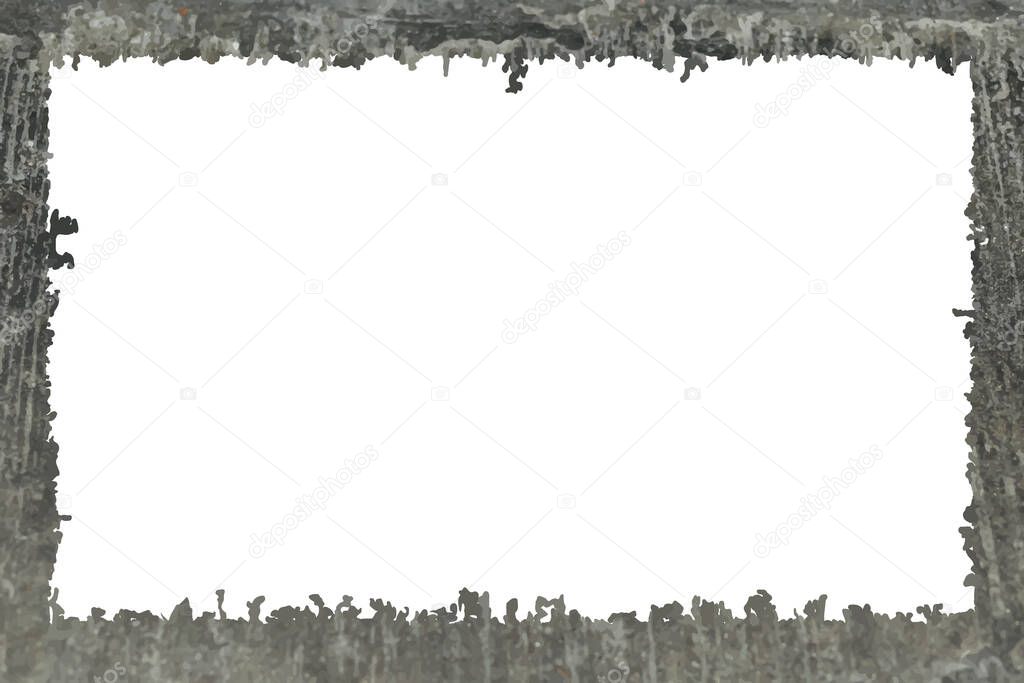 Grunge frame on white background for your text