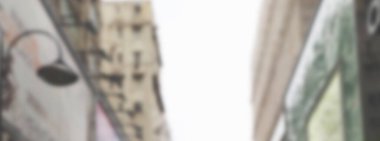 Bulanık montaj şehir binası geçmişi. Odaklanmamış resim