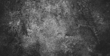 Siyah siyah grunge arkaplan ve siyah beton duvar dokusu.