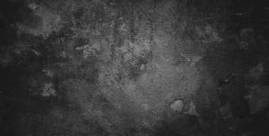 Siyah siyah grunge arkaplan ve siyah beton duvar dokusu.