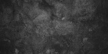 Siyah siyah grunge arkaplan ve siyah beton duvar dokusu.
