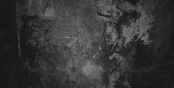 Nero Scuro Grunge Sfondo Texture Nero Muro Cemento — Foto Stock