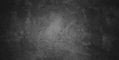 Siyah siyah grunge arkaplan ve siyah beton duvar dokusu.