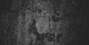Siyah siyah grunge arkaplan ve siyah beton duvar dokusu.