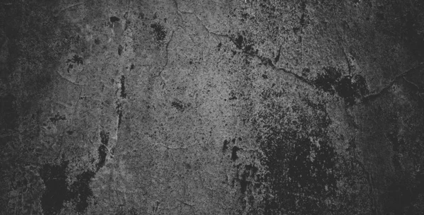 ブラックダークグランジの背景とブラックコンクリート壁の質感 — ストック写真