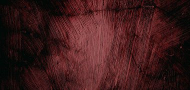 Korkunç karanlık duvar, arka plan için kirli çimento dokusu, çiziklerle dolu bir duvar.