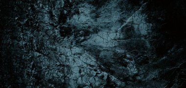 Korkunç karanlık duvar, arka plan için kirli çimento dokusu, çiziklerle dolu bir duvar.