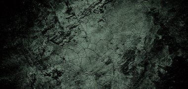 Korkunç karanlık duvar, arka plan için kirli çimento dokusu, çiziklerle dolu bir duvar.