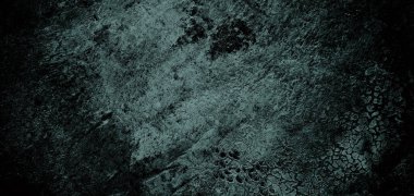 Arka plan için kirli çimento dokusu, çiziklerle dolu bir duvar. Korkunç karanlık duvar.