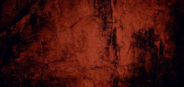 Arka plan için kirli çimento dokusu, çiziklerle dolu bir duvar. Korkunç karanlık duvar.