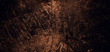 Arka plan için kirli çimento dokusu, çiziklerle dolu bir duvar. Korkunç karanlık duvar.