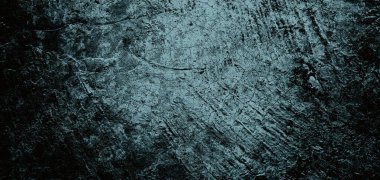 Arka plan için kirli çimento dokusu, çiziklerle dolu bir duvar. Korkunç karanlık duvar.