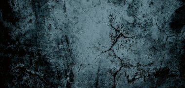 Arka plan için kirli çimento dokusu, çiziklerle dolu bir duvar. Korkunç karanlık duvar.