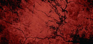 Duvar çiziklerle dolu. Arka plan için kirli çimento dokusu, korkutucu koyu duvar. Kara duvar.