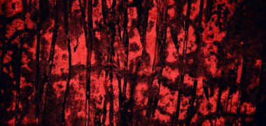 Arka plan için kirli çimento dokusu, çiziklerle dolu bir duvar. Korkunç karanlık duvar.