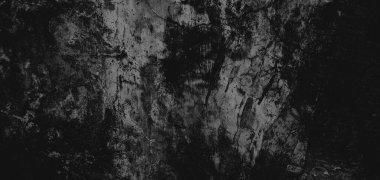 Duvar çiziklerle dolu. Arka plan için kirli çimento dokusu, korkutucu koyu duvar. Kara duvar.