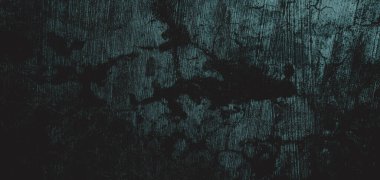 Duvar çiziklerle dolu. Arka plan için kirli çimento dokusu, korkutucu koyu duvar. Kara duvar.