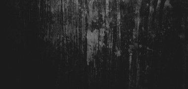 Duvar çiziklerle dolu. Arka plan için kirli çimento dokusu, korkutucu koyu duvar. Kara duvar.