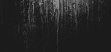 Duvar çiziklerle dolu. Arka plan için kirli çimento dokusu, korkutucu koyu duvar. Kara duvar.