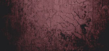 Duvar çiziklerle dolu. Arka plan için kirli çimento dokusu, korkutucu koyu duvar. Kara duvar.