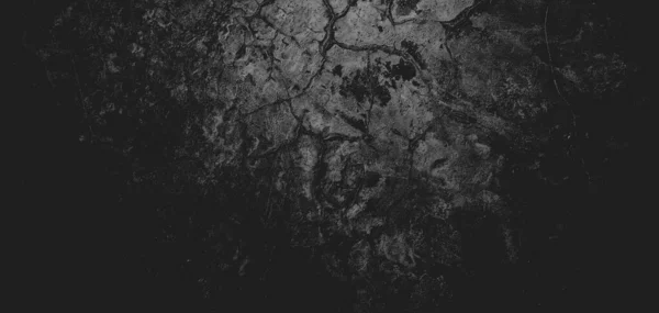 墙上都是划痕粗糙的水泥质地为背景 可怕的黑暗墙 — 图库照片