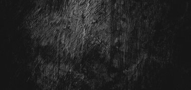 Duvar çiziklerle dolu. Arka plan için kirli çimento dokusu, korkutucu koyu duvar. Kara duvar.