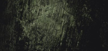 Duvar çiziklerle dolu. Arka plan için kirli çimento dokusu, korkutucu koyu duvar. Kara duvar.