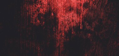 Duvar çiziklerle dolu. Arka plan için kirli çimento dokusu, korkutucu koyu duvar. Kara duvar.