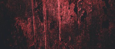 Duvar çiziklerle dolu. Arka plan için kirli çimento dokusu, korkutucu koyu duvar. Kara duvar.