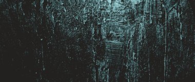 Duvar çiziklerle dolu. Arka plan için kirli çimento dokusu, korkutucu koyu duvar. Kara duvar.