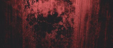 Duvar çiziklerle dolu. Arka plan için kirli çimento dokusu, korkutucu koyu duvar. Kara duvar.