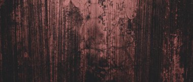 Duvar çiziklerle dolu. Arka plan için kirli çimento dokusu, korkutucu koyu duvar. Kara duvar.