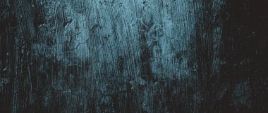 Duvar çiziklerle dolu. Arka plan için kirli çimento dokusu, korkutucu koyu duvar. Kara duvar.